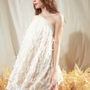 Elpis dress - Mini A-line dress featuring halter neckline, cut-out detailing.